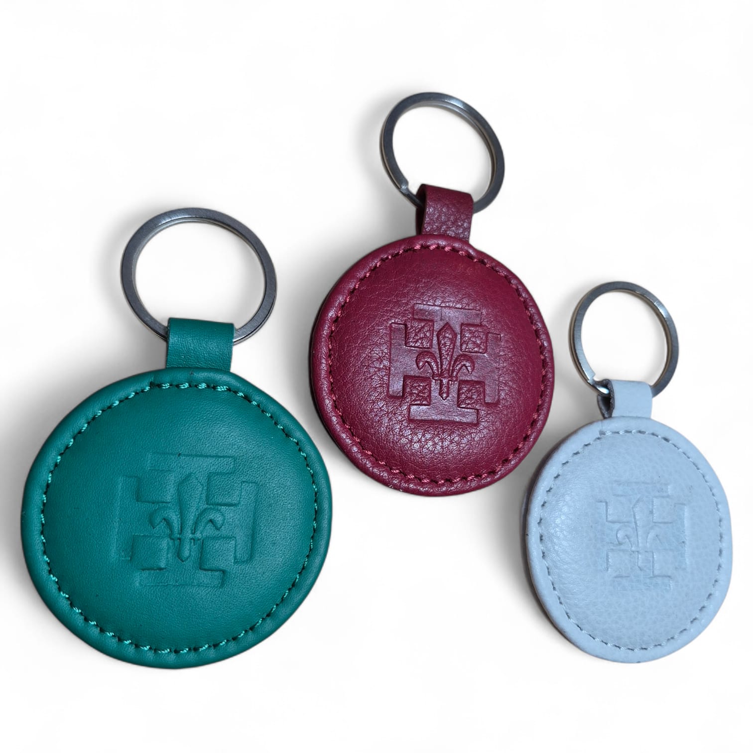 Porte-clés SUF cuir couleur Vert