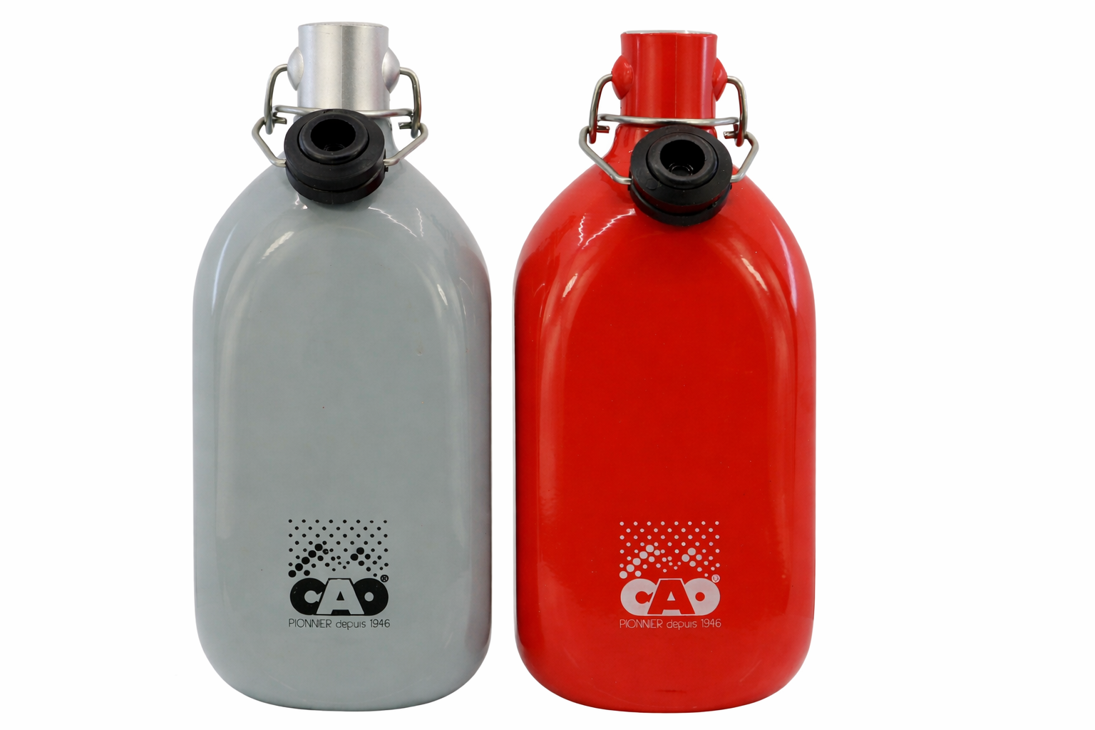 Gourde "carrée" 1L Gris alu