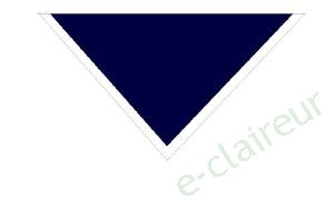 Foulards bordés par 12 Coloris foulard Bleu marine Coloris bordure Bordure Blanche