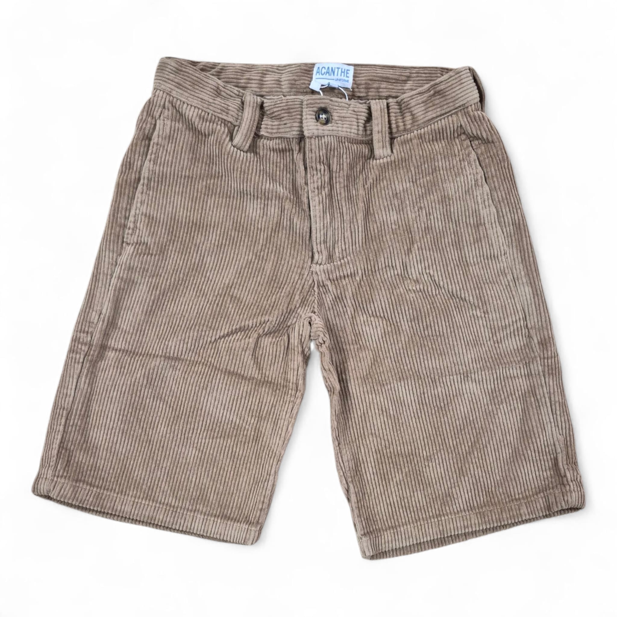 Bermuda velours beige éclaireur