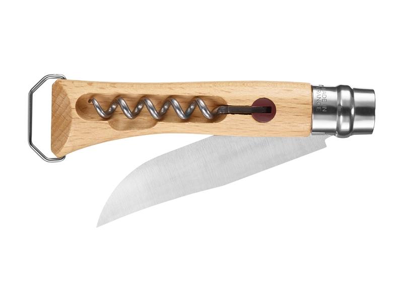 Opinel lame inox n°10 avec tire bouchon et décapsuleur