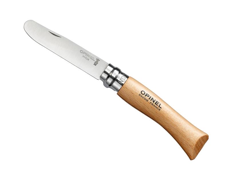 Opinel inox n°07 à bout rond Naturel