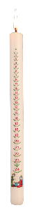 Bougie de l'Avent Blanche