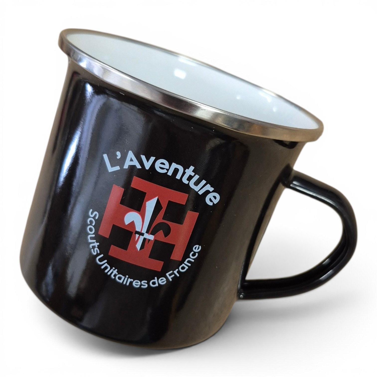 Tasse émaillée "SUF l'Aventure"
