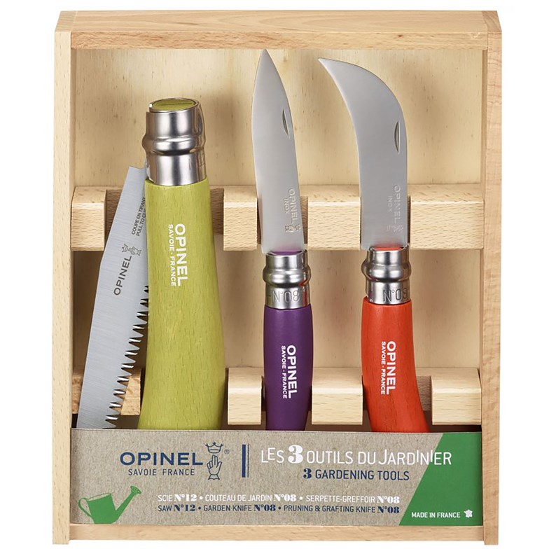 Coffret Opinel 3 outils du jardinier
